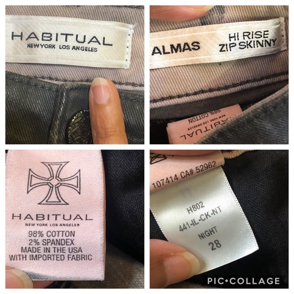 EUC Habitual Almas High Rise Ankle Zip Skinny Jean - Picture 8 of 8